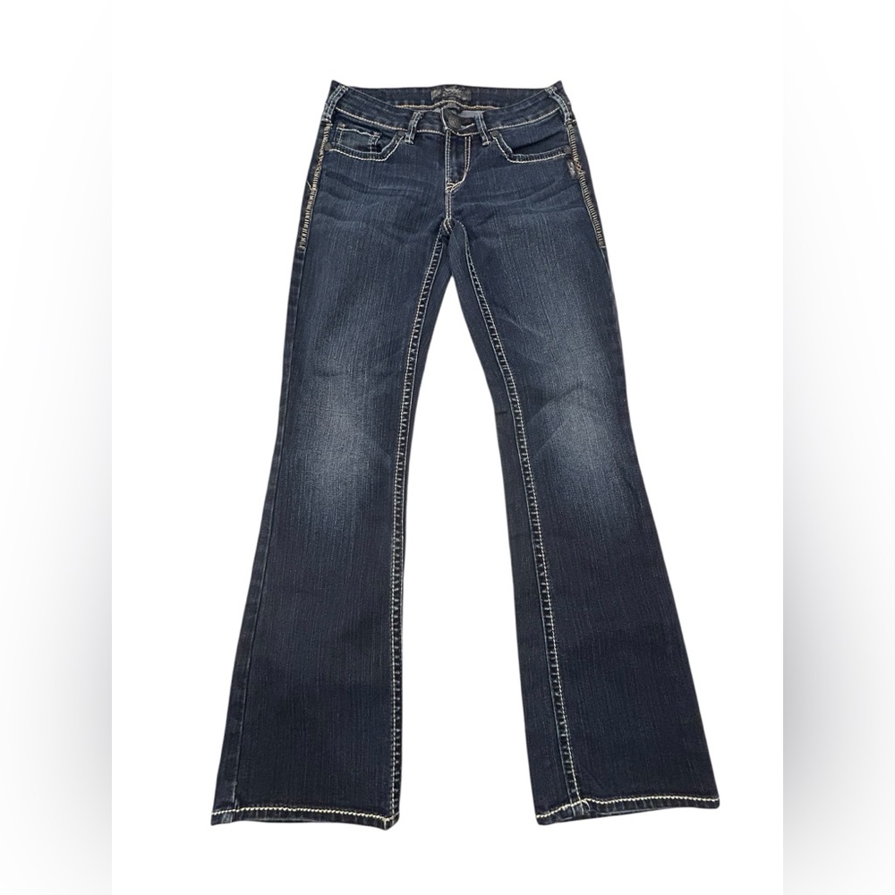 Silver Jeans Women's Dark Blue Boot Cut Jeans